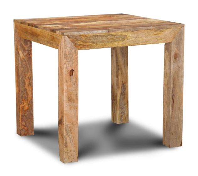 Light Mango Wood 80cm Dining Table