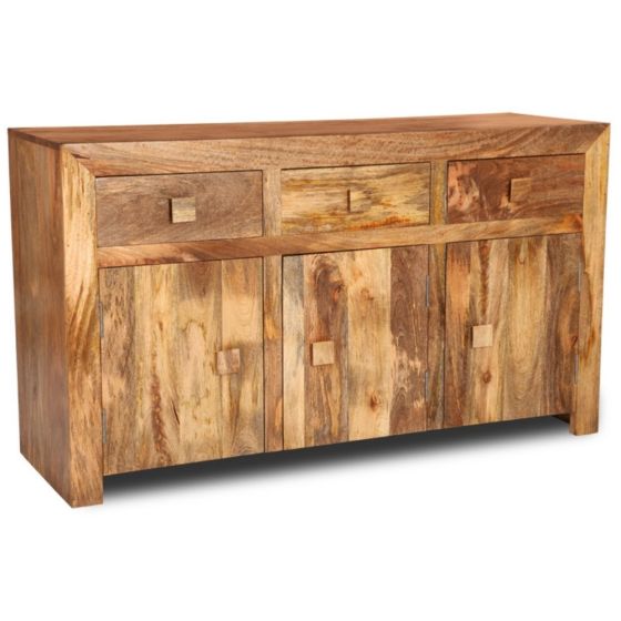 01L - Light Dakota 140cm 3 Cupboard Sideboard