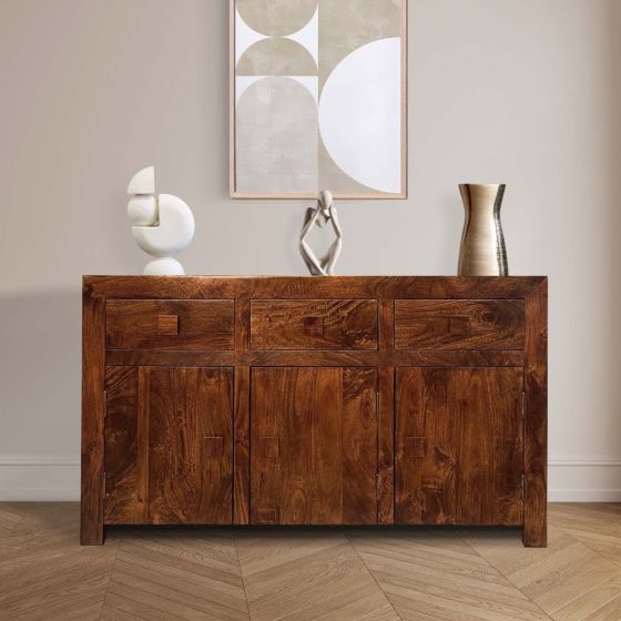 01N - Dakota 140cm 3 Cupboard Sideboard