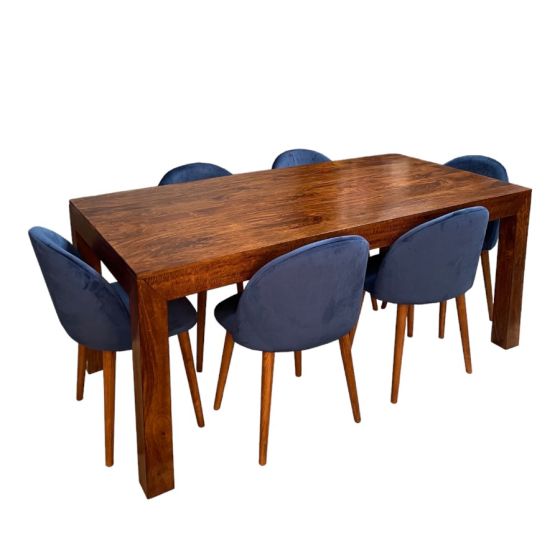 Dakota 180cm Dining Table & 6 Zena Dining Chairs