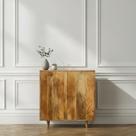 Scandi Mango 78cm Shoe Cupboard - In Stock