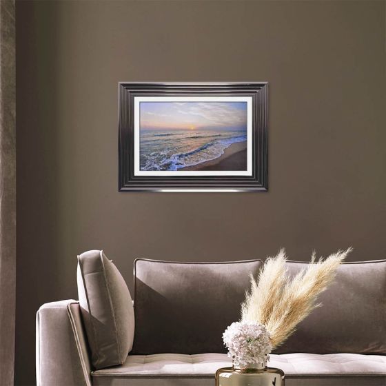 Beach Shoreline Framed Art - In Stock