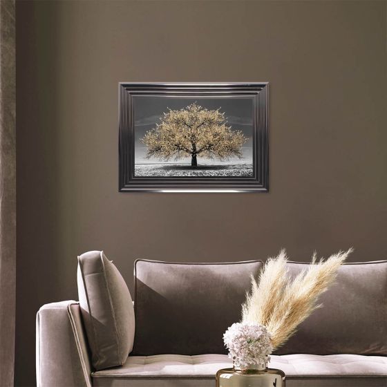 Champagne Cherry Tree Framed Art - In Stock