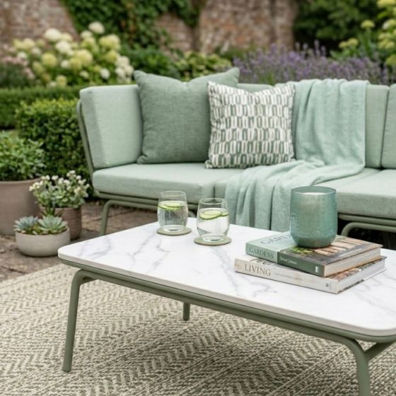 6 Piece Outdoor/Garden Corner Sofa Set