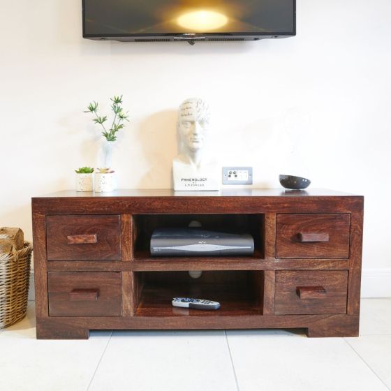 Mango Wood Media Unit