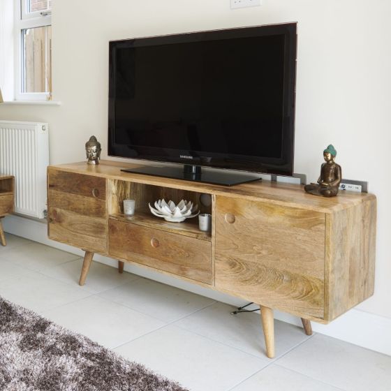 Light Vintage Mango Media Unit
