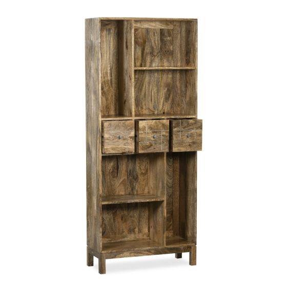 Inset Bookcase Inset Light Mango Bookcase