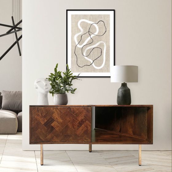 Block Mango 110cm Corner TV Unit - In Stock 