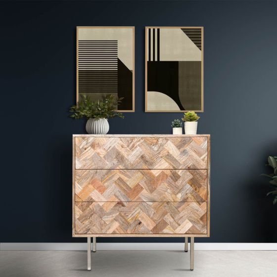 Block Light Mango 80cm Drawers - In Stock