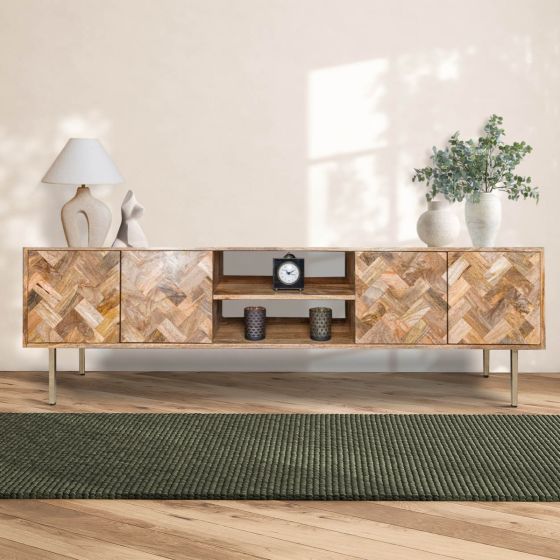Block Light Mango 180cm TV Unit - In Stock