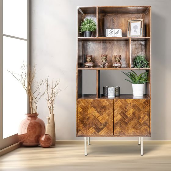 Block Mango 80cm Bookcase - In Stock