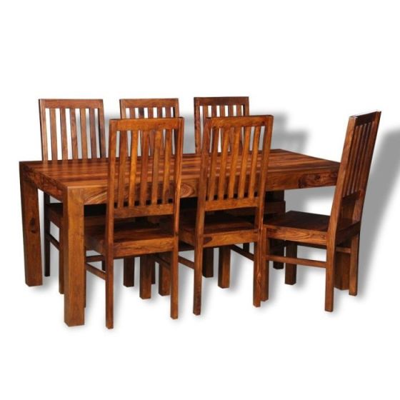 Cuba 180cm Dining Set & 6 Cuba Dining Chairs