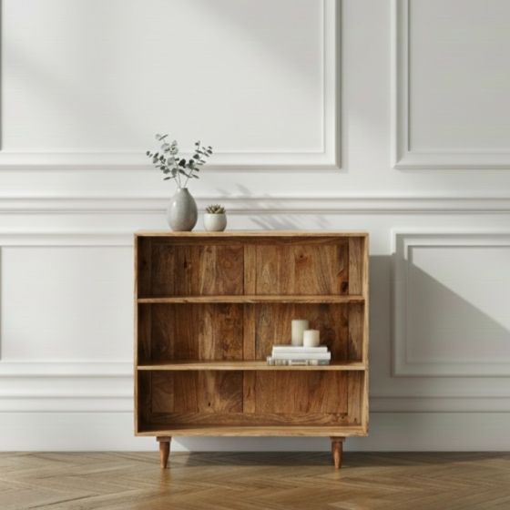 Scandi Mango 100cm Bookcase - In Stock