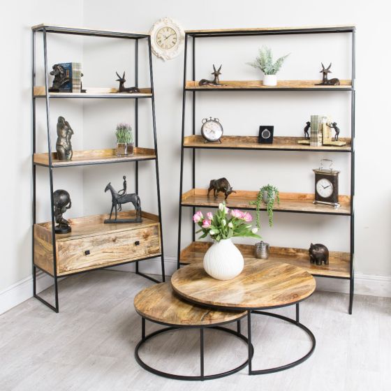 IND29 - Industrial Ladder 85CM Shelves