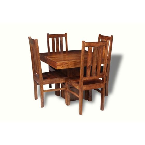 90cm Dakota Dining Table & 4 Dakota Chairs