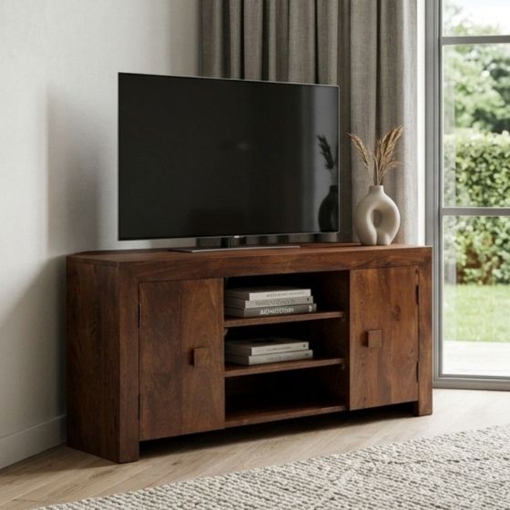 Dakota 120cm Corner TV Unit - In Stock