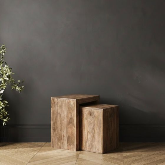 Oak Stain Dakota Cube Nest - In Stock 