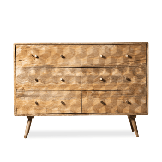 Geo Light Mango 120cm Chest of Drawers