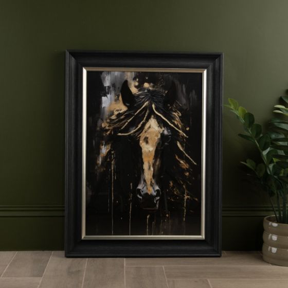 Golden Horse Framed Art 