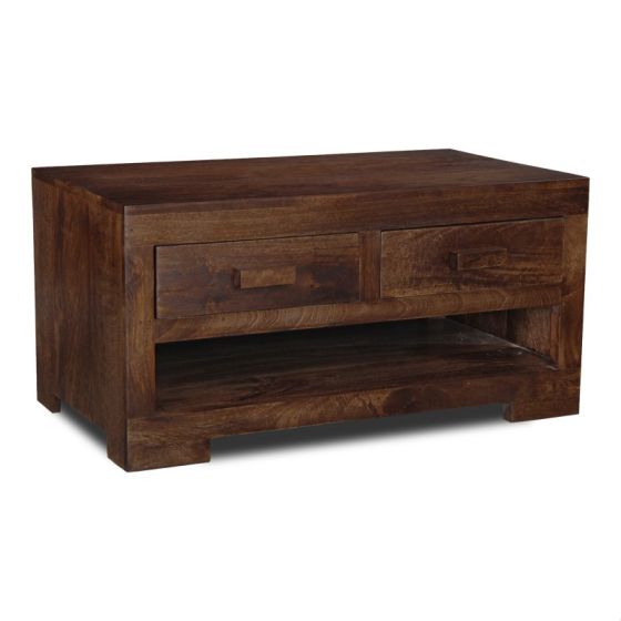 Mango Wood 2 Drawer Coffee Table