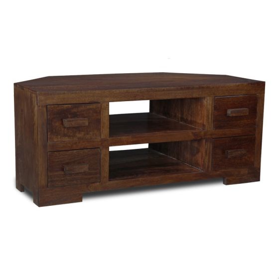 Mango Wood Corner TV Unit
