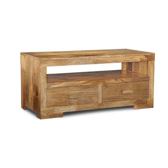 Light Mango Wood 4 Drawer Coffee Table