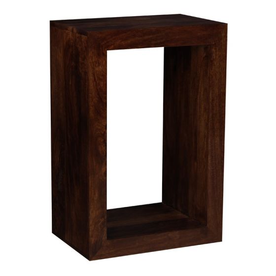 Mango Wood Rectangular Cube