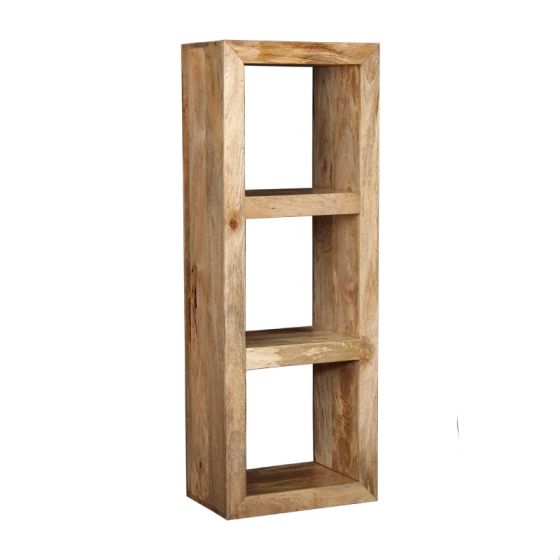 Light Mango Wood Triple Bookshelf