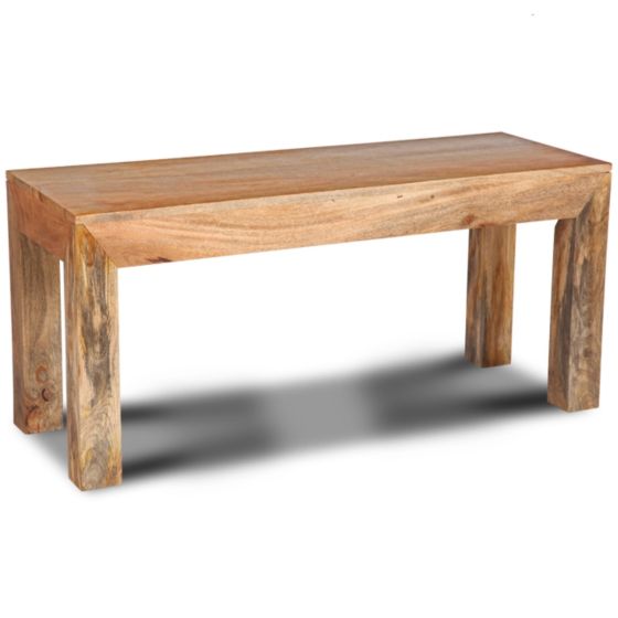 Light Mango Wood Medium Bench