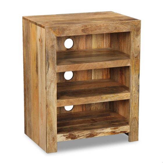 Light Mango Wood Small Hi-Fi Unit