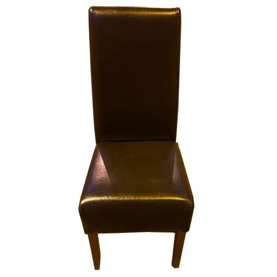 Brown Madrid Leather Dining Chair