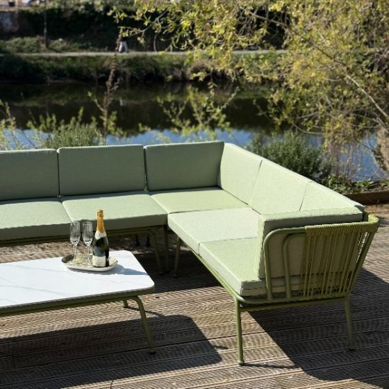 6 Piece Outdoor Corner Sofa Set