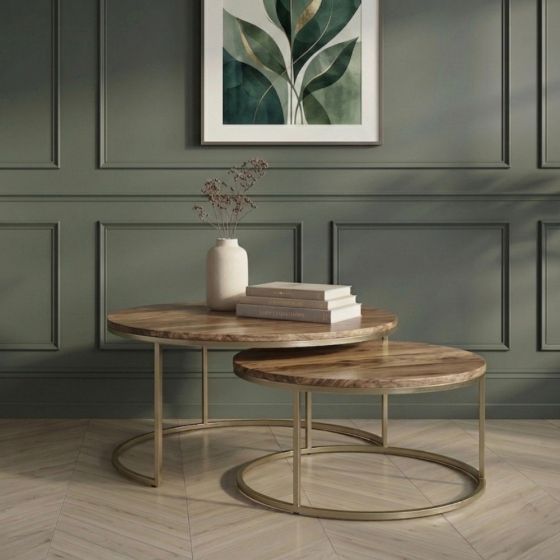 Industrial Gold nest of tables