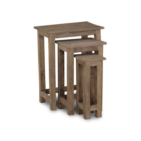 Jali Mango - Natural - Tall Nest of Tables