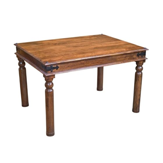 J40 - Jali Mango - Honey 120cm Dining Table 