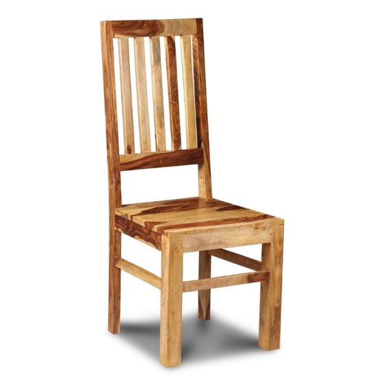 Jali Sheesham - High Back Slat Chair-Light- Last 2 Remaining