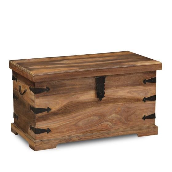 Jali Sheesjam 90cm Storage Chest -Natural