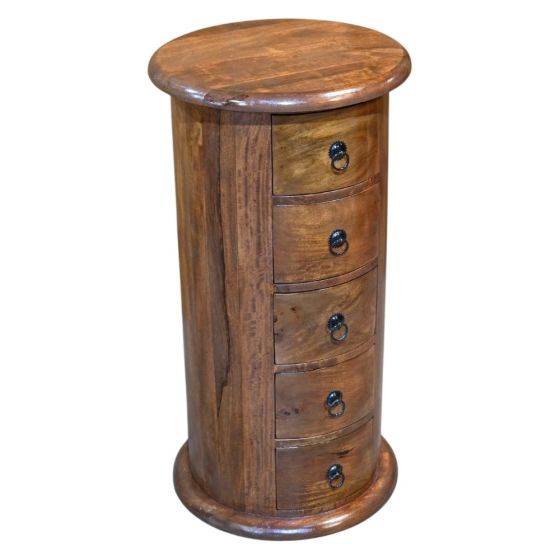 Jali Mango - Honey 5 Drawer Large Drum - In Stock