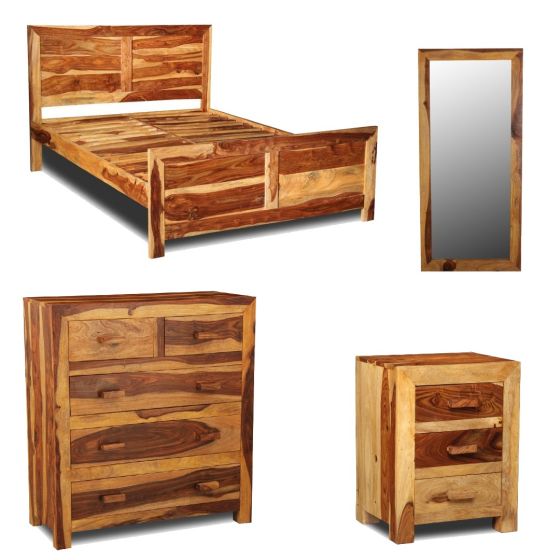 Cuba Light King Size Bedroom Set 4