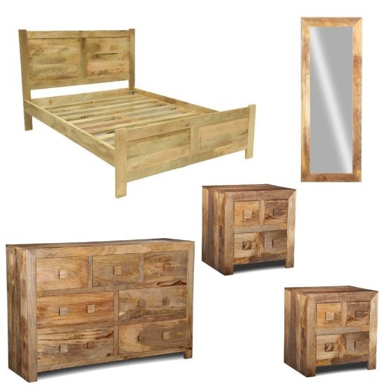 Light Dakota Double Bedroom Set 3