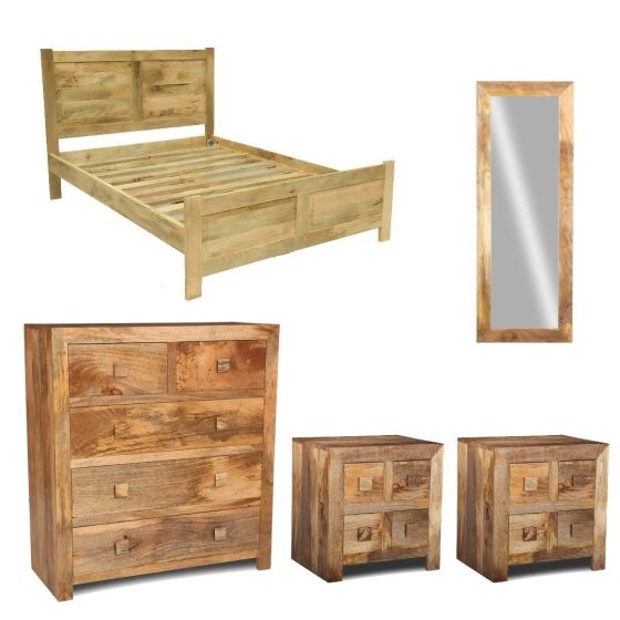 Light Dakota Double Bedroom Set 2