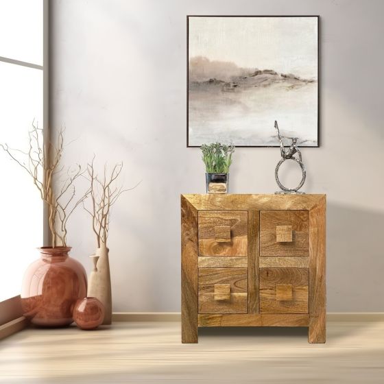 Light Dakota 52cm 4 Drawer Chest - In Stock 