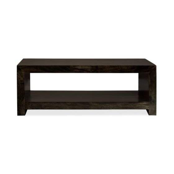 Mango Wood Walnut 110cm Open Coffee Table
