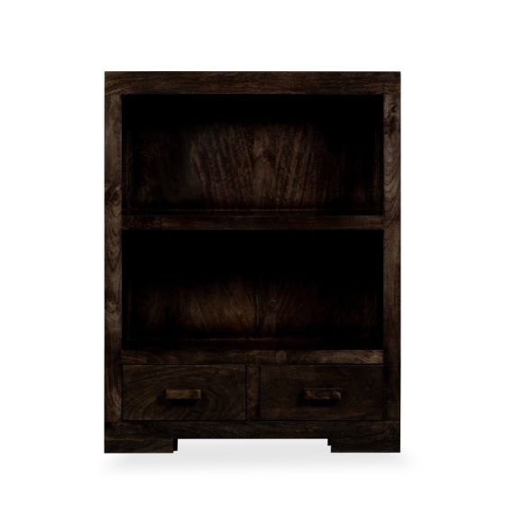 Mango Wood Walnut 85cm Bookcase - In Stock