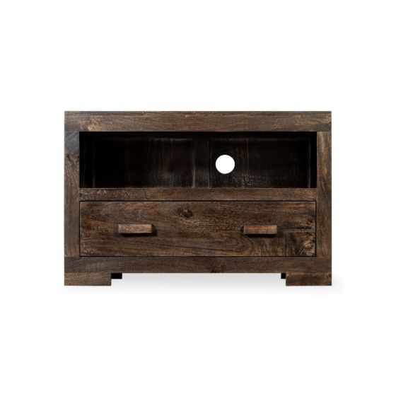 Mango Wood Walnut 85cm TV Unit - Due 30th November
