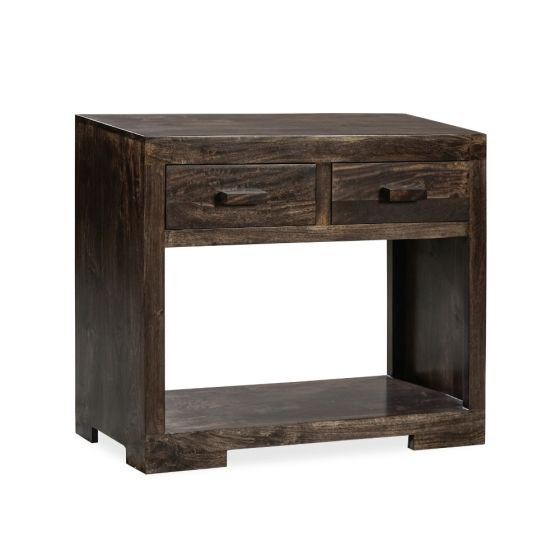 Mango Wood Walnut 90cm Console Table
