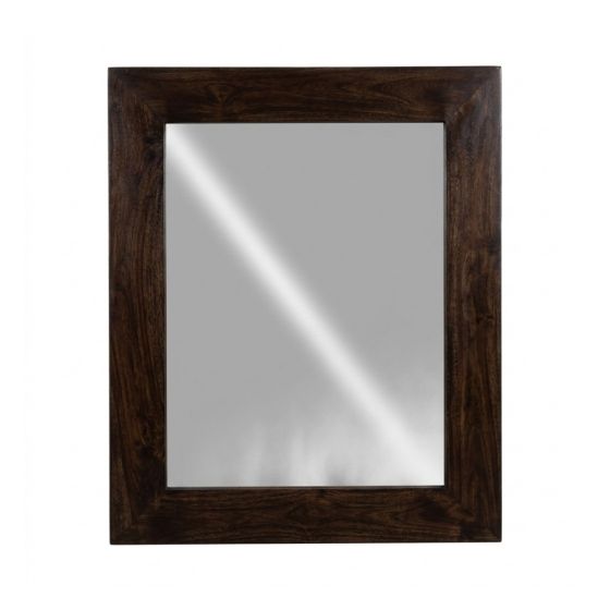 Mango Wood Walnut 90cm Large Mirror - In Stock