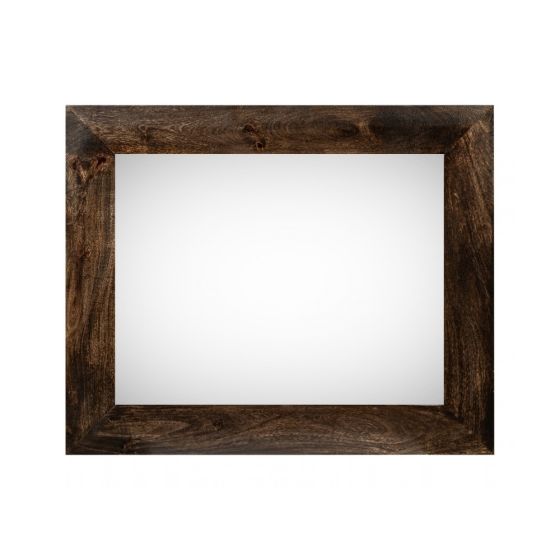 Mango Wood Walnut 90cm Large Mirror - In Stock