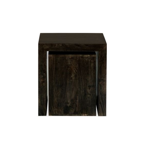 Mango Wood Walnut Cube Nest
