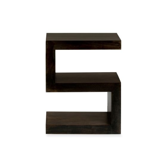 Mango Wood Walnut Side Table (S)